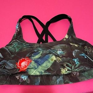 Lululemon floral print sports bra